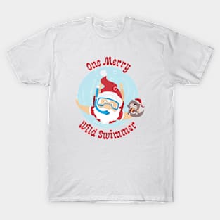 One Merry Wild Swimmer Christmas T-Shirt